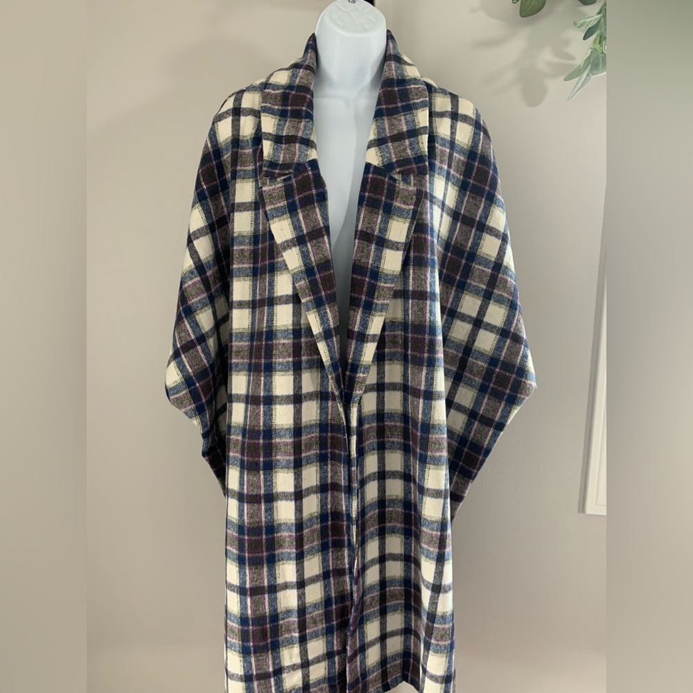 NWT THML Plaid Dolman Kimono/ Jacket